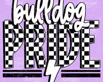 Bulldog Pride Png, Checkered Bulldogs Png, Retro Bulldogs Sublimation Design, Game Day Png, Bulldogs Shirt, Bulldogs Mascot Png #555