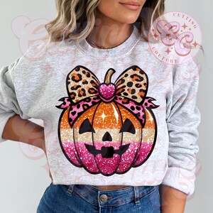 Sprankelende pompoen png, luipaardstrikpompoen png, herfstshirtontwerp, herfstsublimatie png, pompoenpatch png, Thanksgiving png, herfst png #4