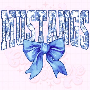 Mustangs Png, Blue Toile Png, Mustangs Sublimation, Game Day Png, Mustangs Shirt Png, DTF, DTG, Mustangs Mascot Png, Blue Mustangs Png #7