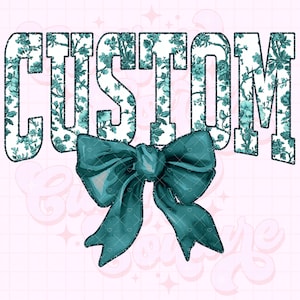 Varsity PNG personalizado, Teal Toile PNG, PNG personalizado, PNG personalizado, PNG chinês personalizado, Design de camisa personalizado, Entrega no mesmo dia