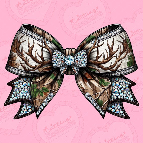 Camo Coquette Bow Png, Camouflage Bow Png, Girly Camo Png, Girly Hunting Png, Camo Dtf, Camo Dtg, Printable Design, Digital Download