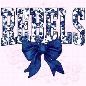 Rebels png, toile bleu marine png, sublimation rebelles, game day png, chemise rebelles png, DTF, DTG, mascotte rebelles png, rebelles bleu marine png #35