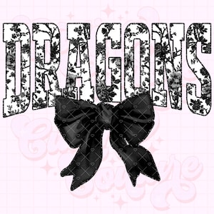 Dragons Png, Black Toile Png, Dragons Sublimation, Game Day Png, Dragons Shirt Png, DTF, DTG, Dragons Mascot Png, Black Dragons Png #10