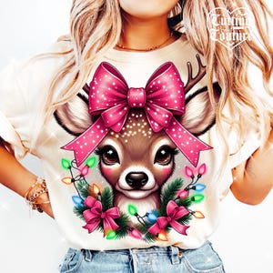 Kokette Rentier Png, Kokette Weihnachten Png, Retro Rentier Png, Retro Weihnachten Png, Weihnachten Sublimation Png, Weihnachtshemd Png #3
