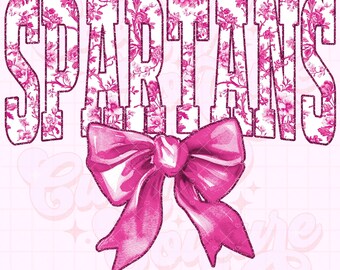 Spartans Png, Pink Toile Png, Spartans Sublimation, Game Day Png, Spartans Shirt Png, DTF, DTG, Spartans Mascot Png, Pink Spartans Png #29