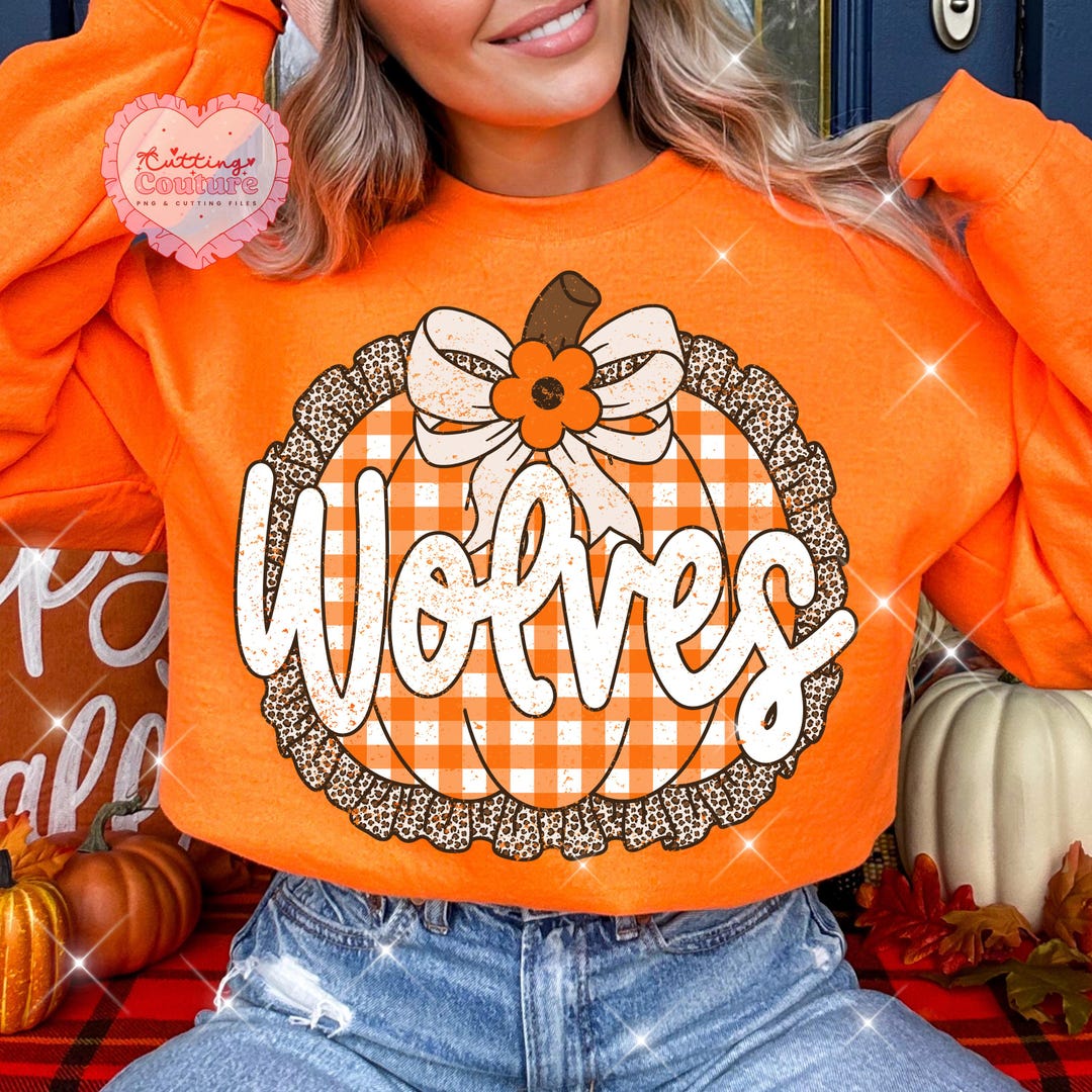 Thanksgiving Wolves Background Pumpkin Wolves Png, Fall Png, Thanksgiving Png, Wolves Mascot Png, Fall ...