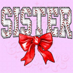 Baseball Sister Png, Baseball Sister sublimation Design, Baseball Png, Baseball Sister chemise Png, Game Day Png, Coquette Baseball Png #54