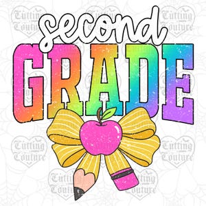 Second Grade Png, Back To School Png, Girl&#39;s 2nd Grade Shirt Png Design, Retro Png, First Day Of School Png, Grunge Png, 2nd Grade Png #100