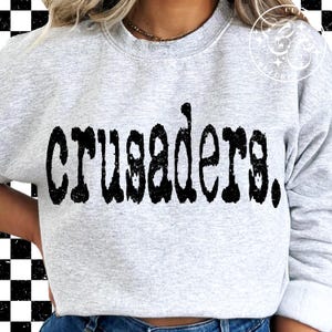 Crusaders Png, Crusaders Typography Png, Crusaders Typography Mascot Png, Crusaders Sublimation, Crusaders Shirt Png, Crusaders Mascot #112