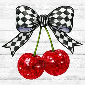 Coquete Cerejas PNG, Laço de Cereja PNG, Preppy PNG, Coquete PNG, Retro PNG, Verão PNG, Boho PNG, Trendy PNG, Dtf, Dtg, Soft Girl PNG #8