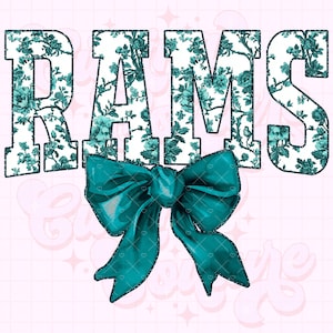 Rams Png, Teal Toile Png, Rams Sublimation, Game Day Png, Rams Shirt Png, DTF, DTG, Rams Mascot Png, Teal Rams Png #30