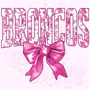 Broncos Png, Toile rose Png, Sublimation Broncos, Game Day Png, Chemise des Broncos Png, DTF, DTG, mascotte des Broncos Png, Broncos roses Png #15