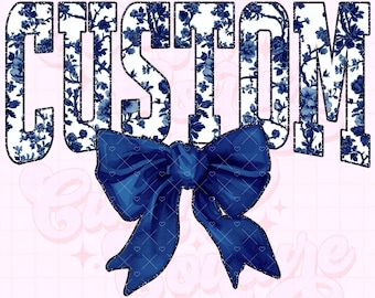 Custom Varsity Png, Navy Toile Png, Custom Png, Personalized Png, Custom Chinoiserie Png, Custom Shirt Design, Same Day Delivery