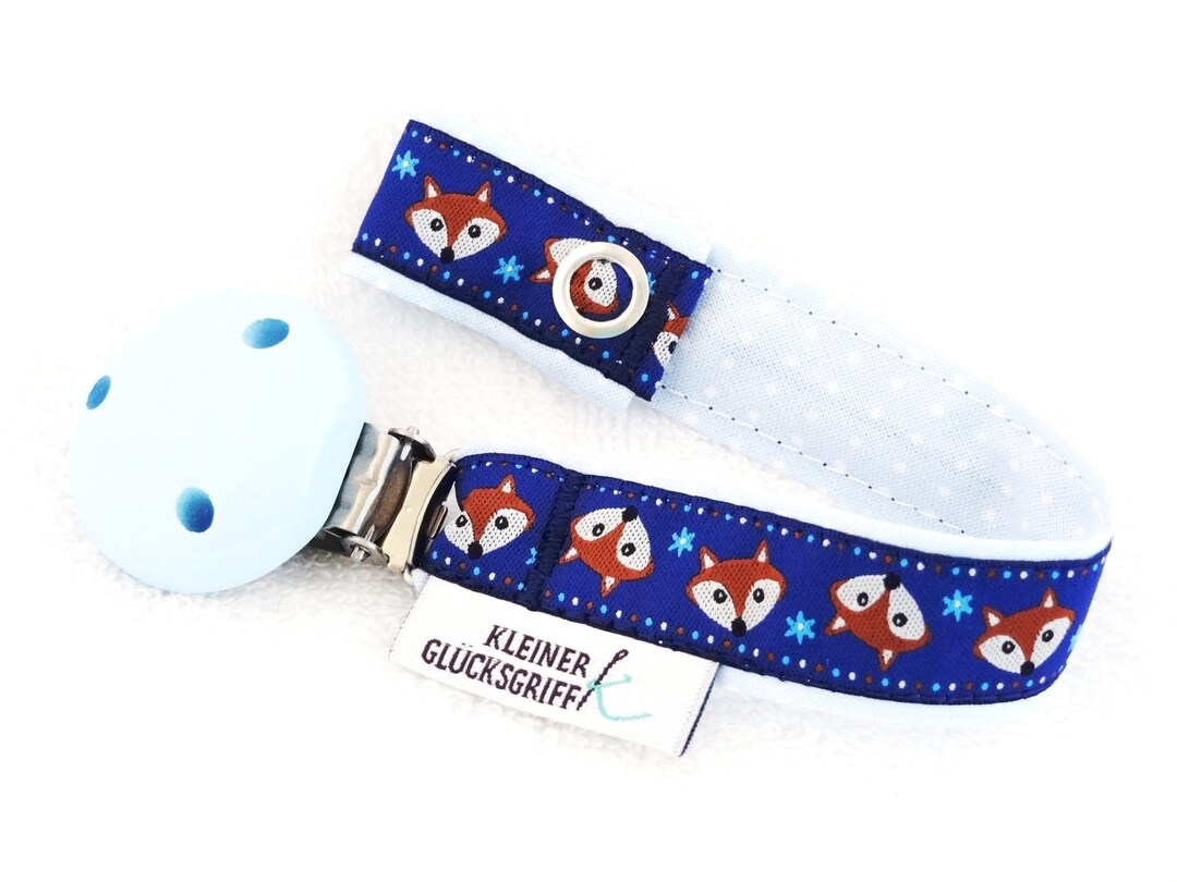Pacifier Ribbon fox & Stars - Etsy