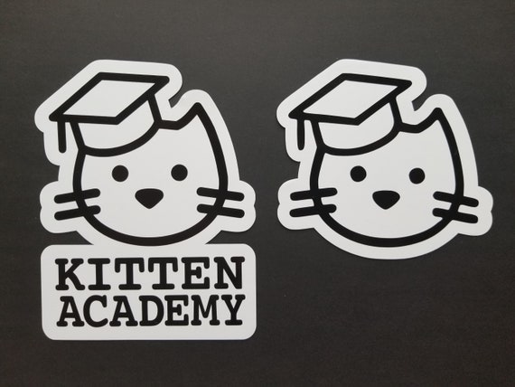 kitten academy logo car
