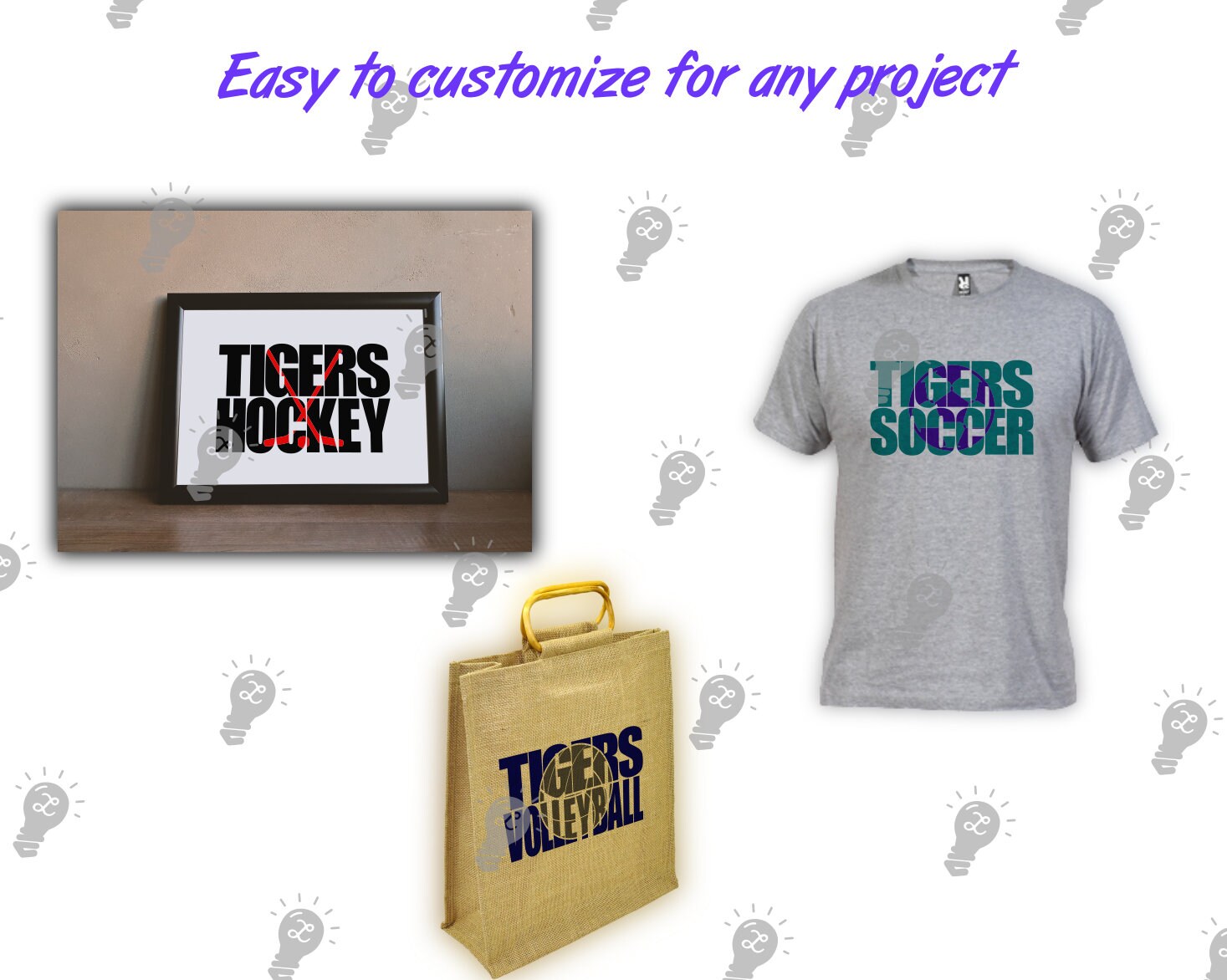 Tigers Sport Knockout Svg Cut File Football Baseball Basketball Soccer ...