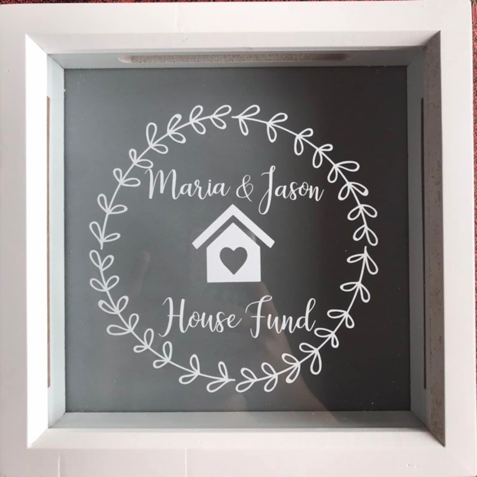 8x8 Shadow Box Bank Vacation Fund Savings Rainy Day Fund College Fund Etsy