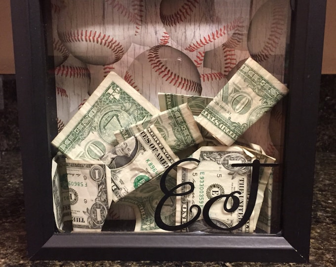 8x8 Shadow Box Bank Vacation Fund Savings Rainy Day Fund Etsy