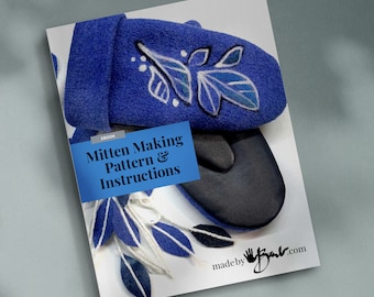 How to Sew Best Fit Mittens - full sewing patterns (adult S-XL) and instructions PDF eBook (instant download)