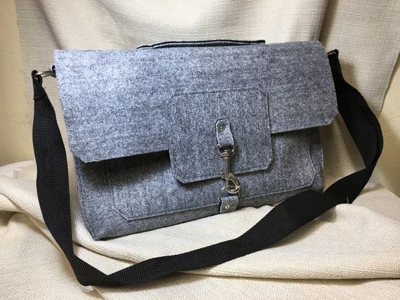Hand made Cross Body Laptop Bag Made of Industrial Felt Etsy Ireland