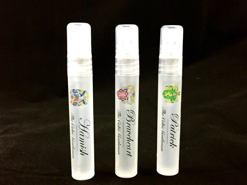 Sample Set of Three All Current Fragrances All Natural Spray Cologne for Men image 1