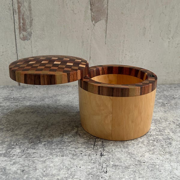 Salt Cellar | Handmade Spice Holder | Wood Seasoning Keeper by Pacific Mountain Wood