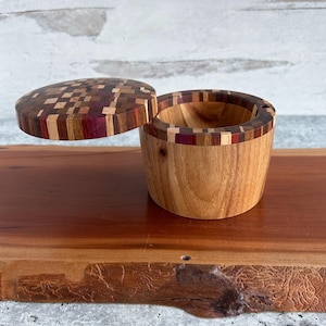 Salt Cellar | Handmade Spice Holder | Wood Seasoning Keeper by Pacific Mountain Wood