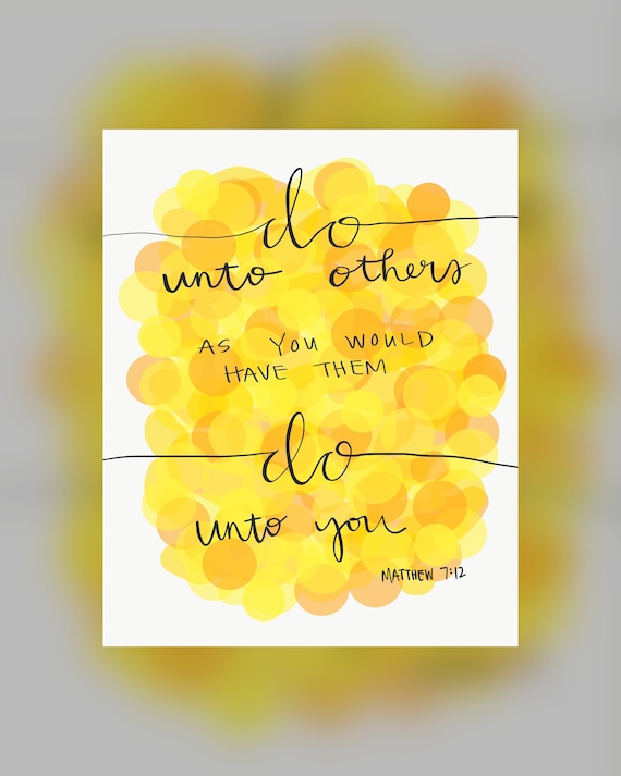 Golden Rule print | Etsy
