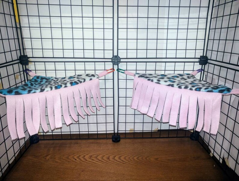 Two Fringe Flat Corner Hammocks Rat Image 0