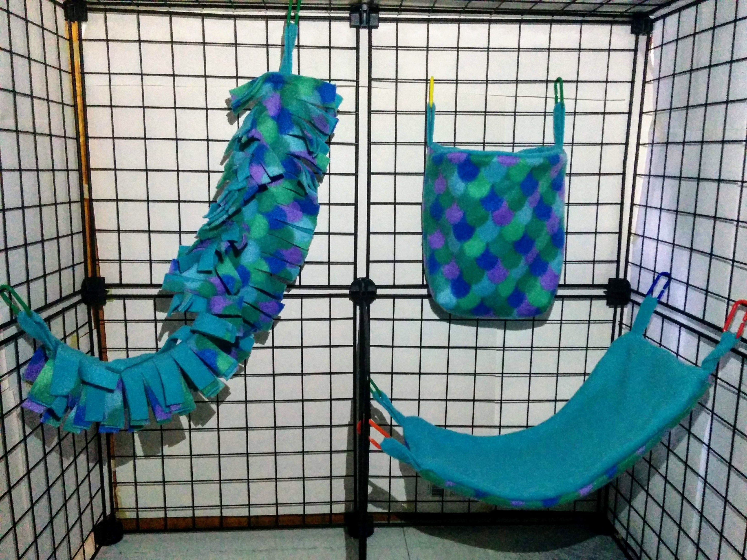 Custom Fleece 3 Piece Sugar Glider Cage SetRat Cage Etsy
