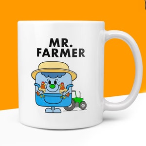 Novelty MR FARMER 10oz Coffee Mug - Funny Men Male Cup For Farm Farmer Team Christmas Birthday Friend Office Coffee Mug