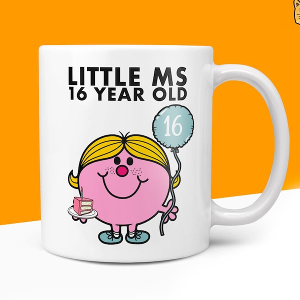 Novelty Little Ms 16 YEAR OLD Mug Funny Womens Miss Ladies Gift Secret Santa Present Unique Rude Ceramic Novelty Birthday Christmas 10oz