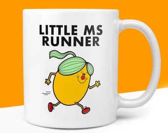 Novelty Little MS RUNNER Mug Funny Women's Miss Ladies Gift Secret Santa Present Unique Rude Ceramic Novelty Birthday Christmas 10oz