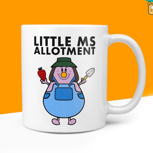 Novelty Little Ms ALLOTMENT 10oz Coffee Mug - Allotment Gifts For Her Miss Female Plot Vegetable Growing Birthday Christmas