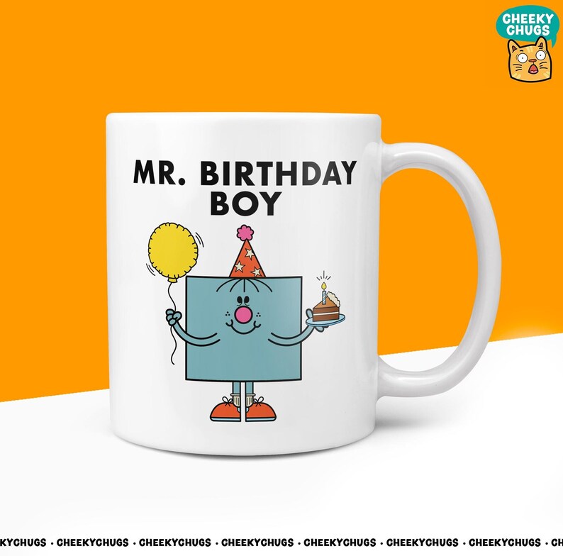 Novelty MR BIRTHDAY BOY Mug Funny Mens Men Man Him Gift Secret Santa