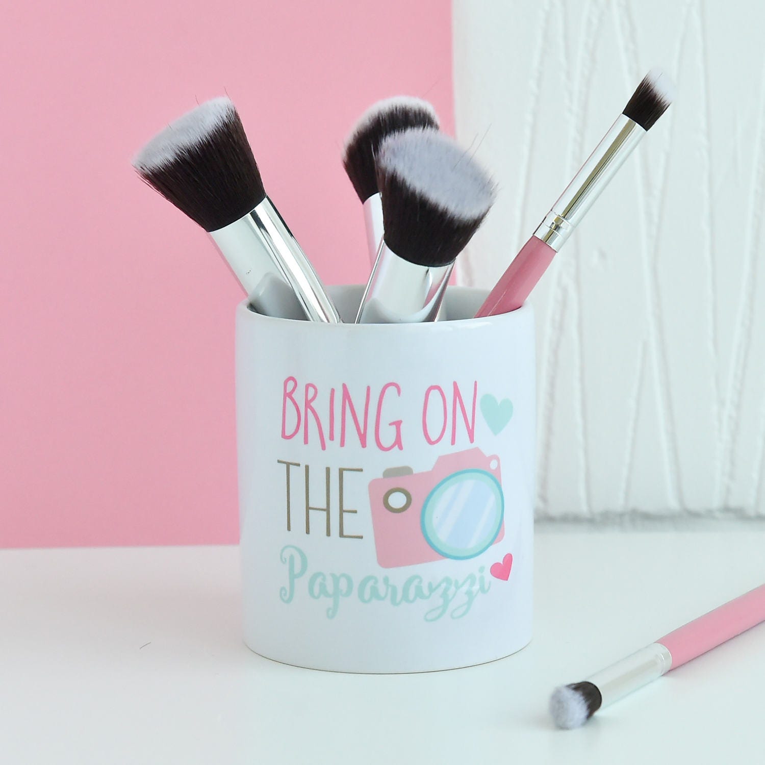Bring on the Paparazzi Make up Brush Holder Pot Makeup Etsy UK