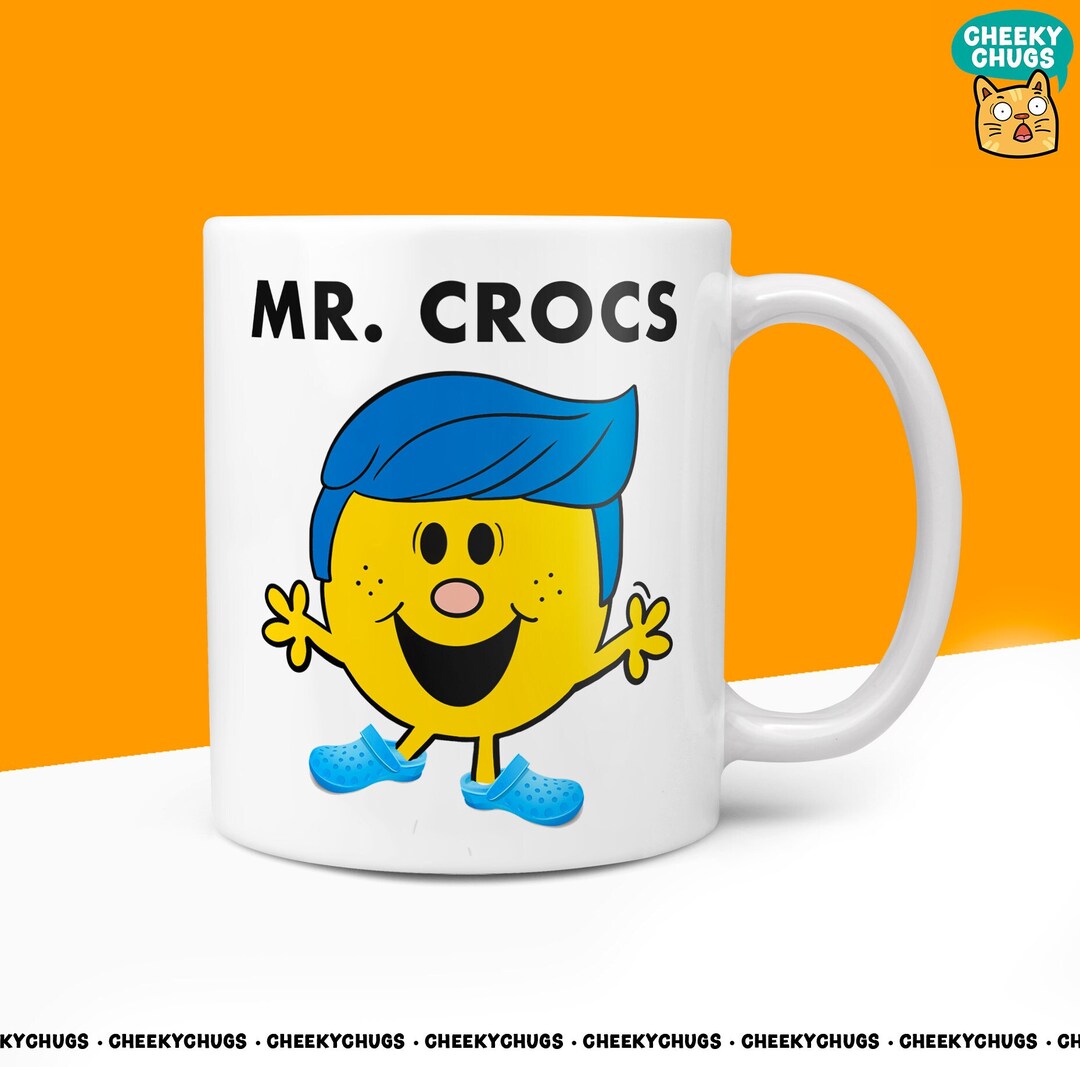Novelty Mr CROCS Mug Funny Men Mr Him Gift Secret Santa Present Unique