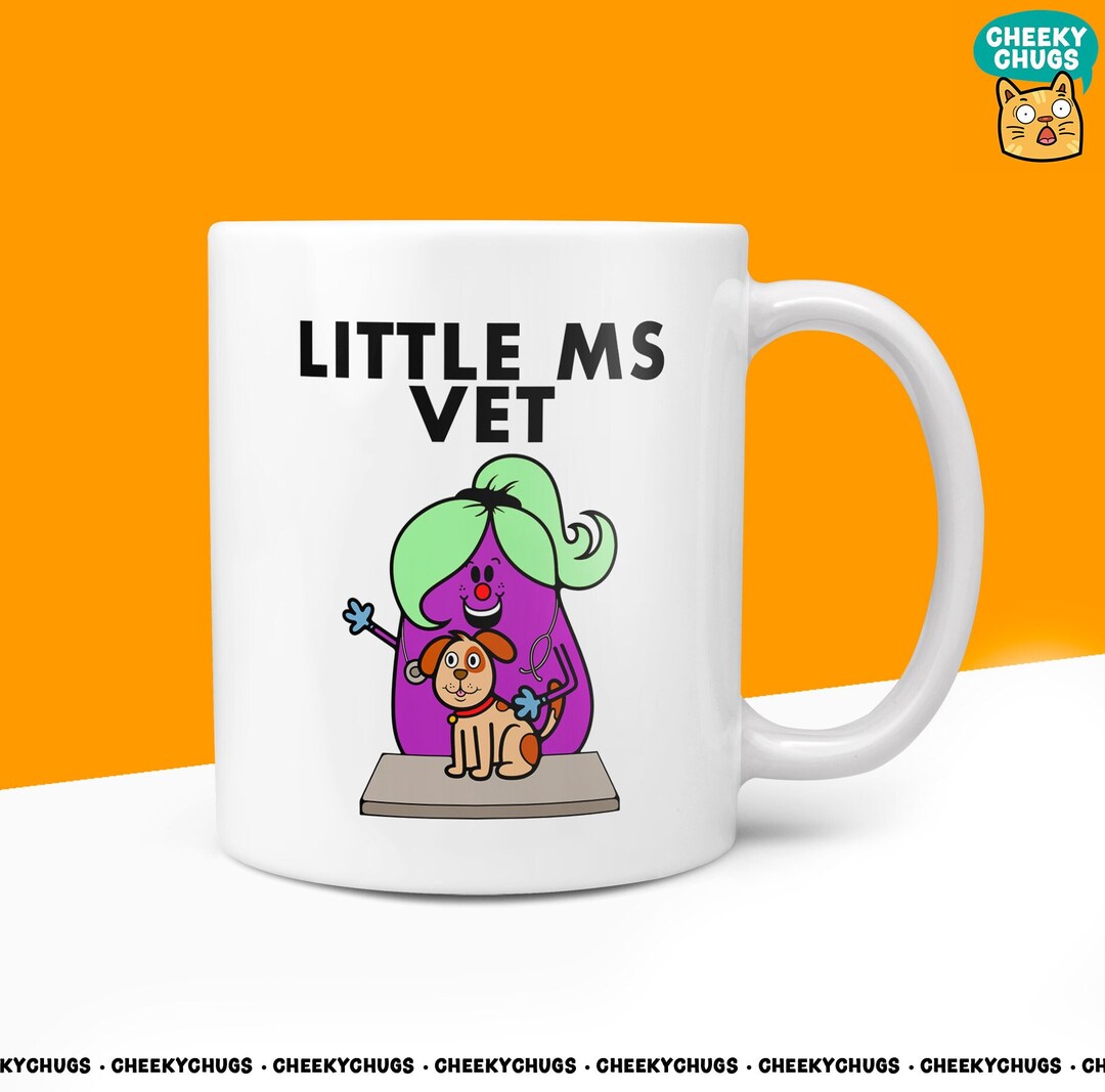 Novelty Little Ms VET 10oz Coffee Mug Veterinary Gifts for Her Miss