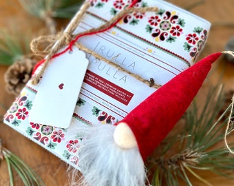 Nordic Christmas Hosting Baking GIFT Box SET, Gnome Experience Care Gift Box, Braided Cardamom Sweet Bread Craft Kit Kids