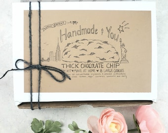 Giant Chocolate Chip Cookie, DIY Bake Kit Gift Set, Cookie kit, New York Levain Inspired Bakery Kit