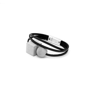 concrete bracelet, minimalist bracelet, beton, unisex bracelet, urban jewelry, bijoux beton, brutalist, valetine gift, gift for her,