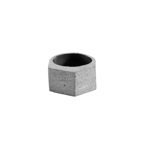 bague en béton, bijoux en béton, bague minimaliste, bague d&#39;architecte, bague conceptuelle, bijoux en beton, cadeau pour elle, bijoux brutalistes