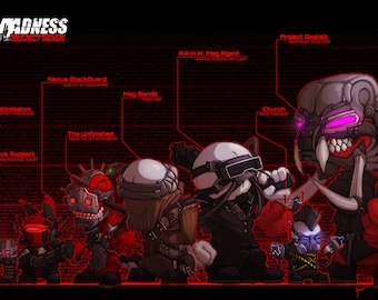 Project Nexus Enemy Size Chart 12&quot;x18&quot;