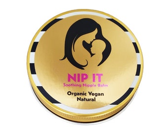 NIP IT - Soothing nipple balm for breastfeeding & pumping mom. Vegan, baby-safe, lanolin-FREE, unscented, long-lasting, non-sticky