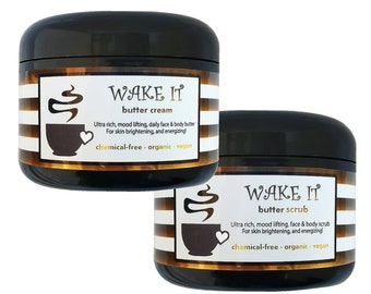 Save Big! Wake It - rich intoxicating scrub+cream for daily use & more! *SCROLL review images to see SO many ways it can help! vegan/organic