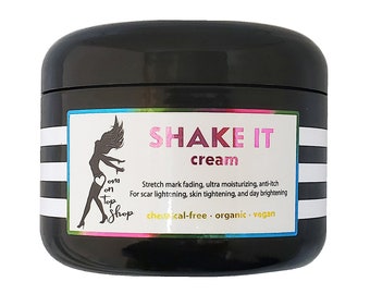 Shake It cream - After pregnancy (or any time) multipurpose organic/vegan body butter *SCROLL review images to see SO MANY ways it can help!