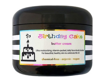 Birthday Cake Cream - A heavenly natural vitamin-packed butter for daily use & more! *SCROLL review images to see SO many ways it can help!
