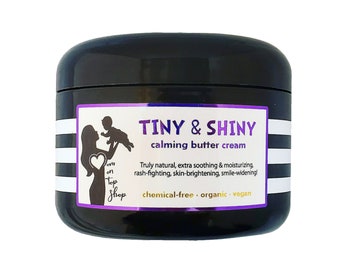 Tiny & Shiny - Organic vegan MULTIPURPOSE all-natural for babies to sensitive adults *SCROLL review images to see SO many ways it can help!