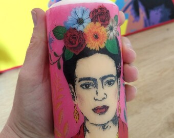 Bougie végétale décoré Frida.