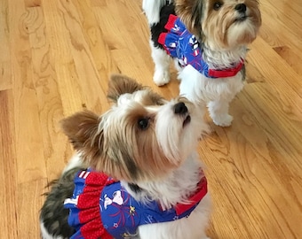 Girl Dog Harness Vest with Collar Options